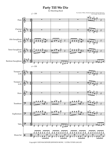 Party Till We Die (arr. Keith Johnston)