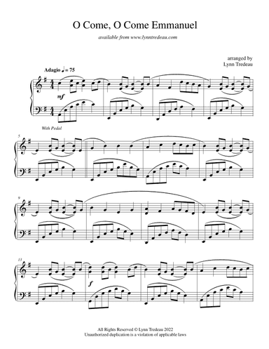 O Come, O Come Emmanuel (arr. Lynn Tredeau)