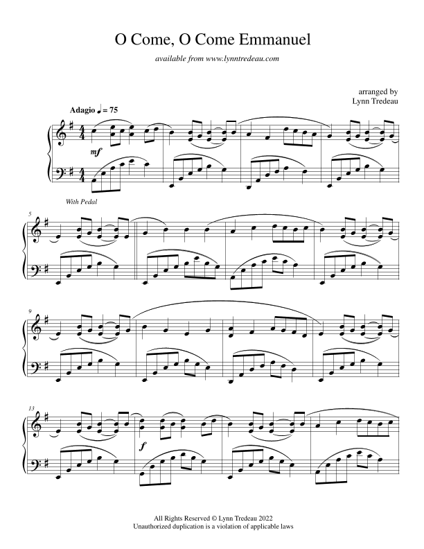 O Come, O Come Emmanuel (arr. Lynn Tredeau)