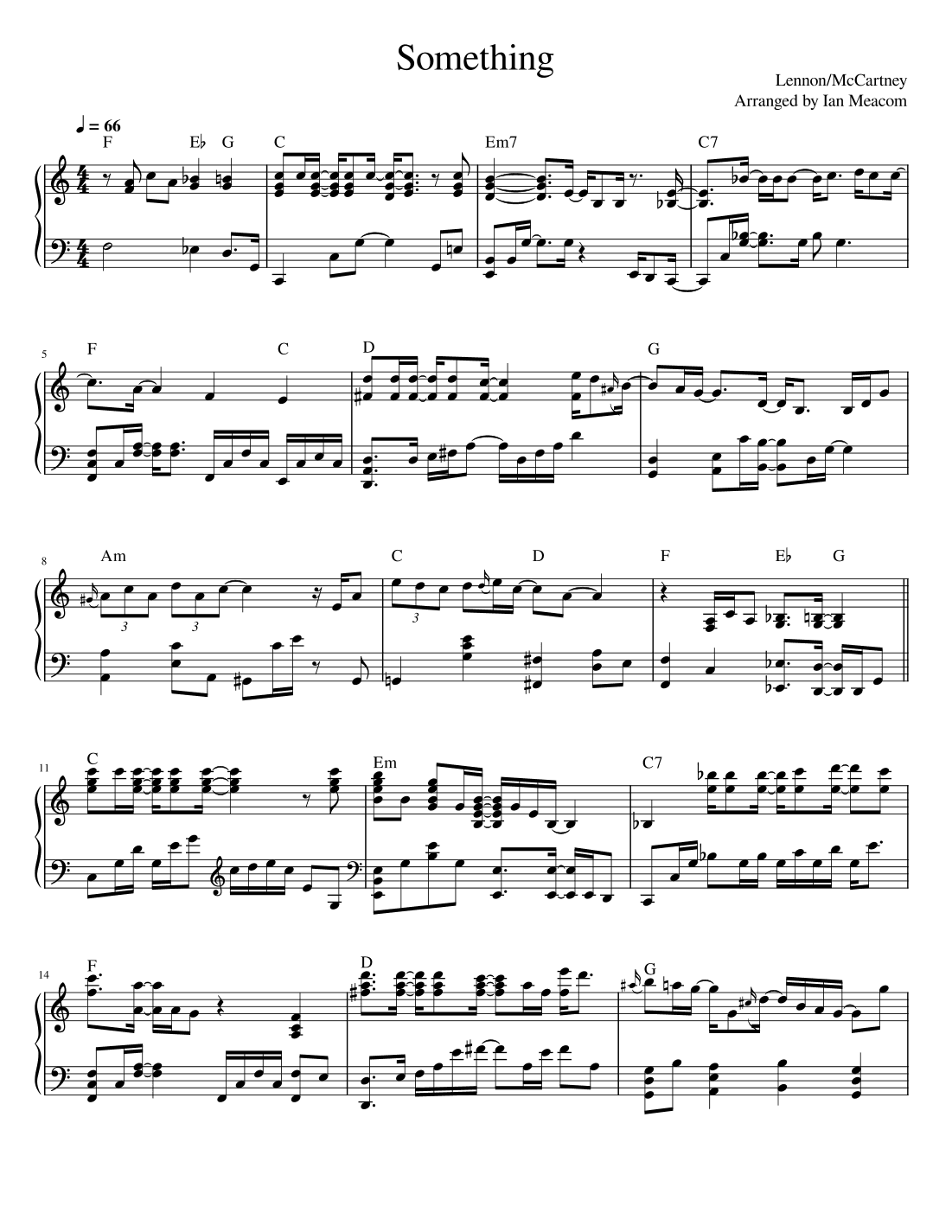 Something (arr. Ian Meacom)