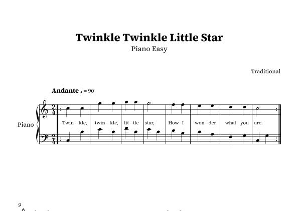Twinkle Twinkle Little Star (arr. Guima's Editions)