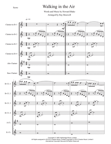 Walking In The Air (arr. Ray Braswell)