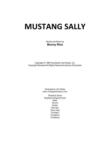 Mustang Sally (arr. Jim Farley www.arrangementsone.com)