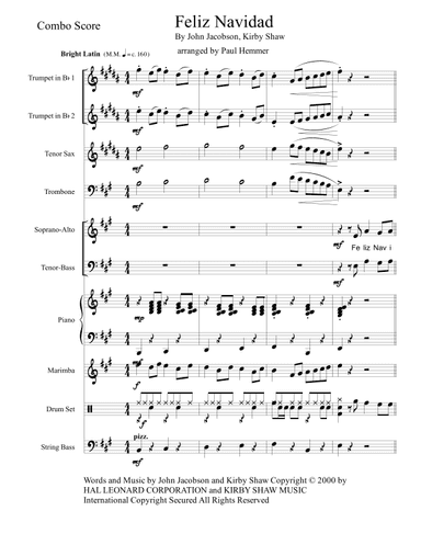 Feliz Navidad (arr. Paul Hemmer)