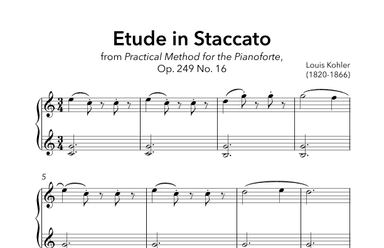 Etude in Staccato, Op. 249 No. 16 (arr. Sidewalk Labs)