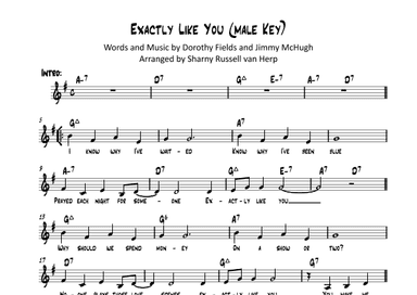 Exactly Like You (arr. Sharny Russell van Herp)