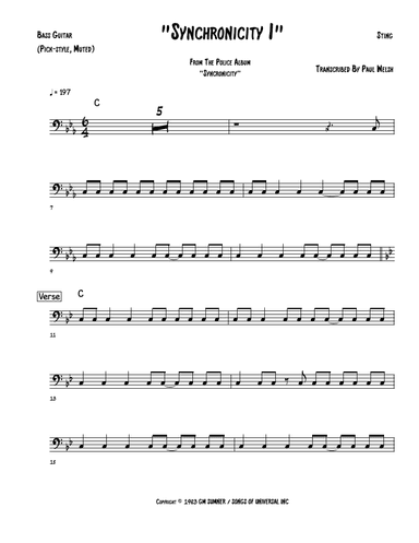 Synchronicity I (arr. Paul welsh)
