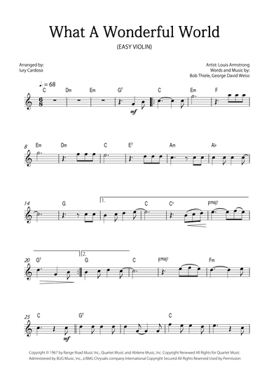 What A Wonderful World (arr. Iury Cardoso)