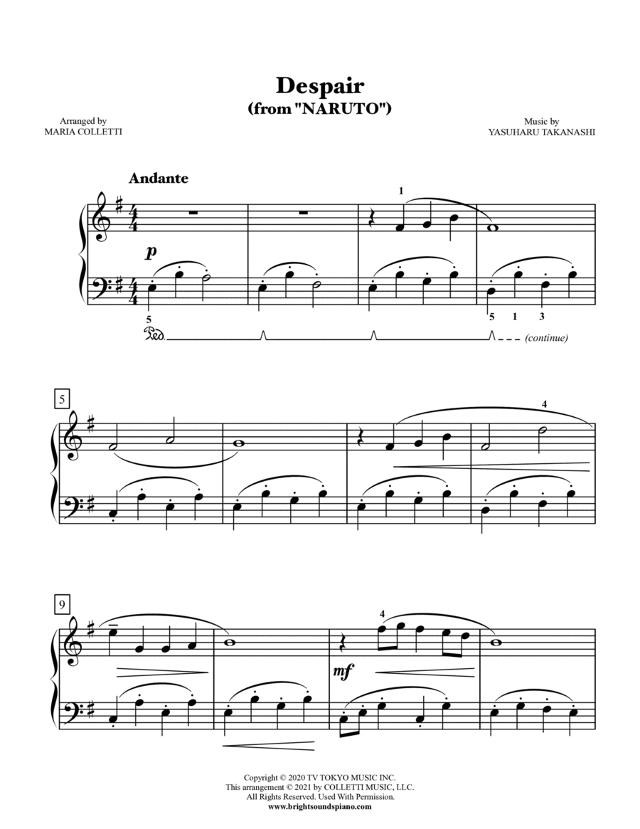 Despair (shitsui) (arr. Maria Colletti)