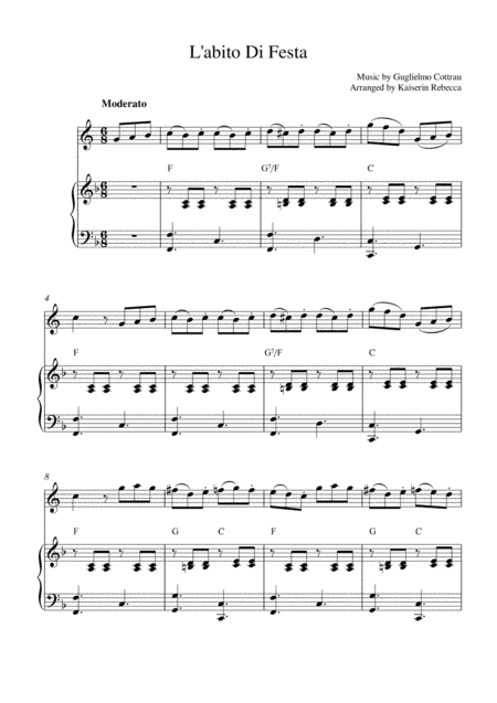 L'abito Di Festa (arr. Kaiserin Rebecca)