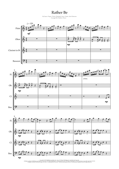 Rather Be (arr. Matthew pyeon)