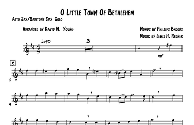 O Little Town Of Bethlehem (arr. David W. Young)