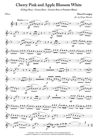 Cherry Pink And Apple Blossom White (arr. Diego Marani)