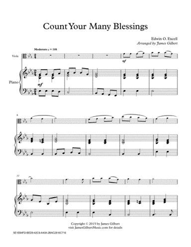 Count Your Many Blessings (arr. James Gilbert)
