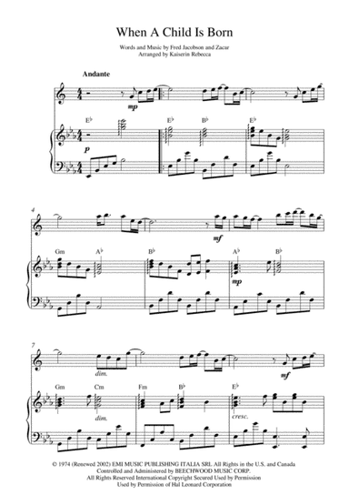 When A Child Is Born (arr. Kaiserin Rebecca)
