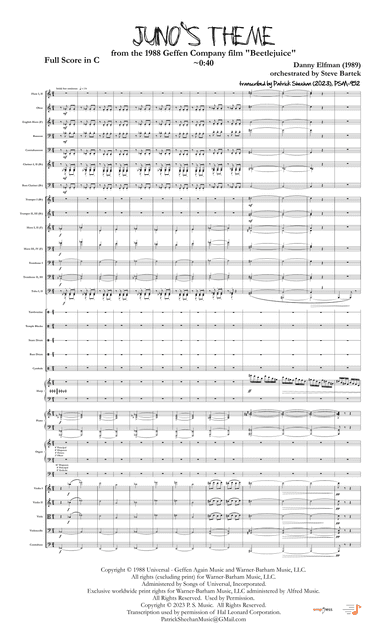 Juno's Theme (arr. Patrick Sheehan)