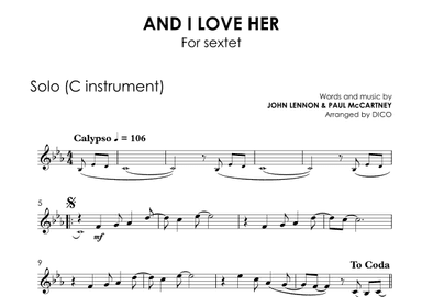 And I Love Her (arr. Dico)