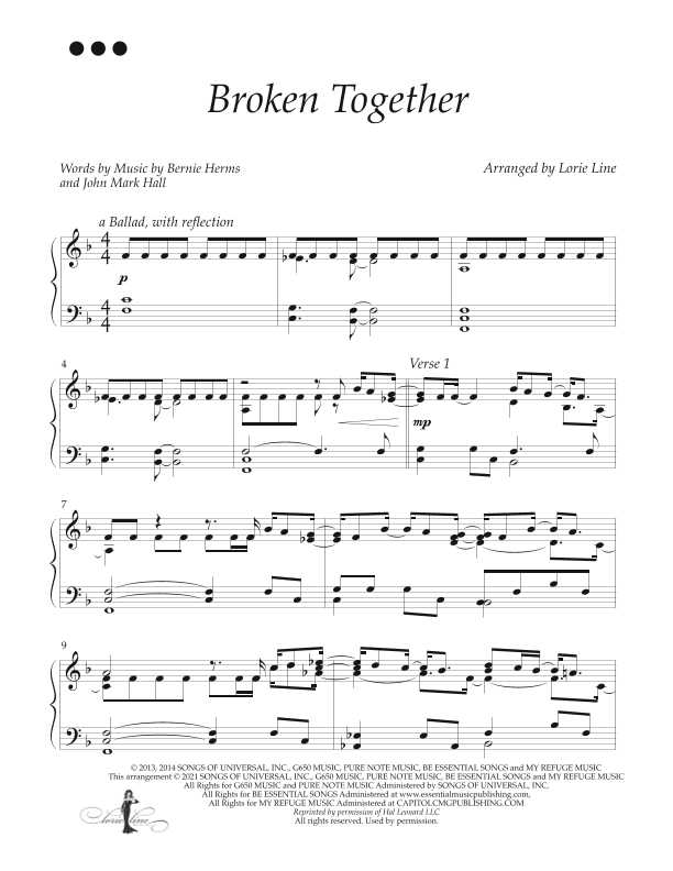 Broken Together (arr. Lorie Line)