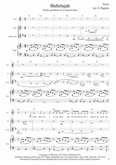 Hallelujah (arr. Stefano Pagotto)