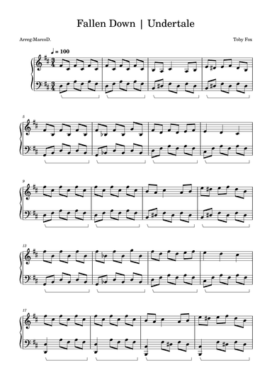 Fallen Down (arr. Marco D.)