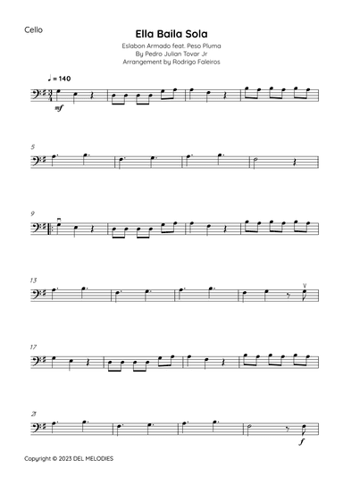Ella Baila Sola (arr. Rodrigo Faleiros)