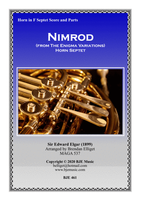 Nimrod (from The Enigma Variations) - Horn Septet (arr. Brendan Elliget MAGA 537)