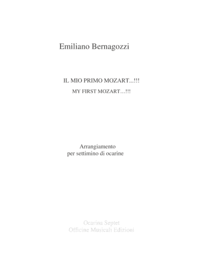 Il mio primo Mozart per Ocarina (arr. Emiliano Bernagozzi)