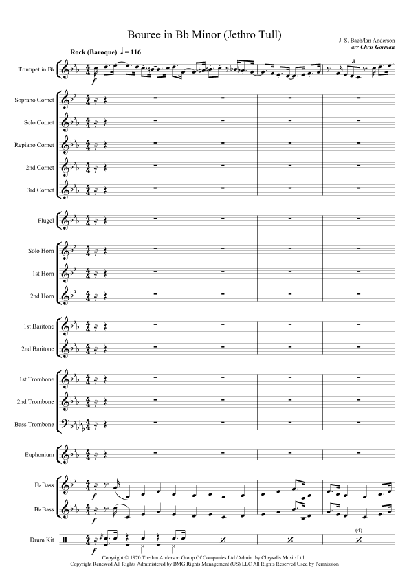 Bouree (arr. Chris Gorman)