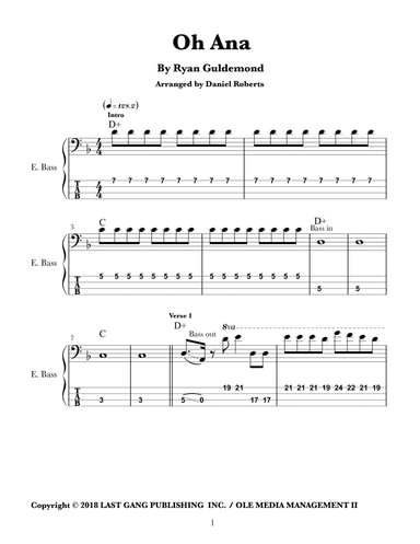 Oh Ana (arr. Daniel Roberts)