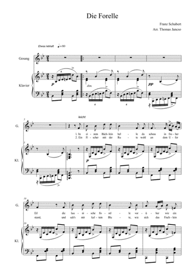 Die Forelle ("The Trout") (arr. Thomas Jancso)