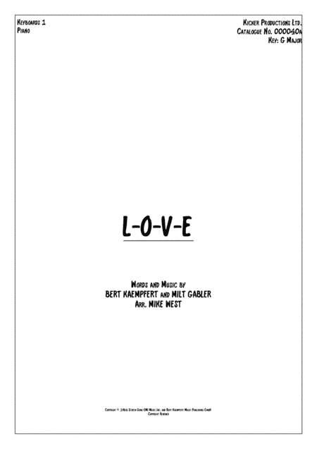 L-o-v-e (arr. Mike West)