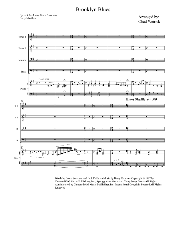 Brooklyn Blues (arr. Chad Weirick)