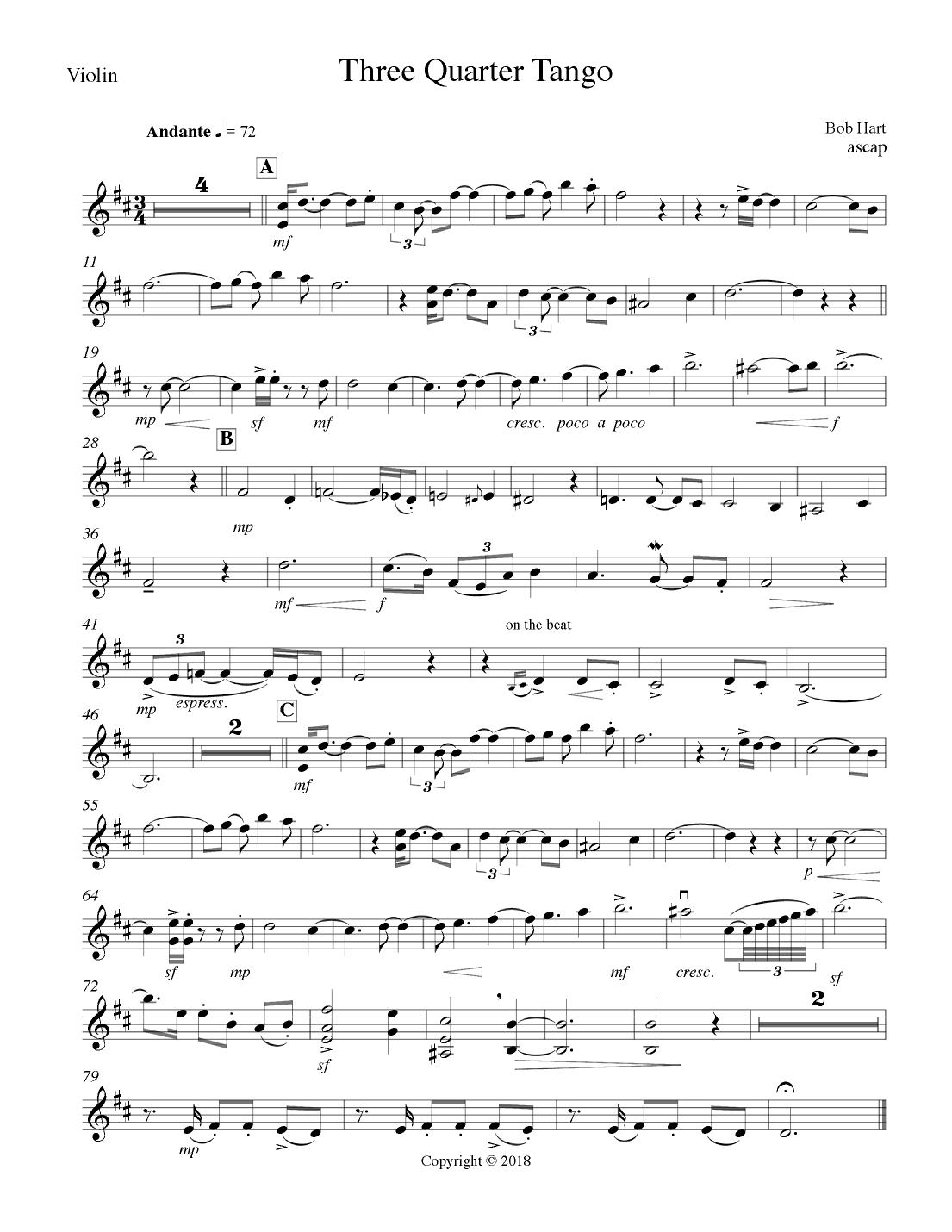 Three Quarter Tango