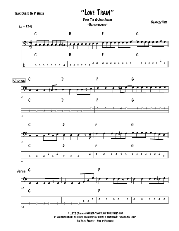 Love Train (arr. P Welsh)