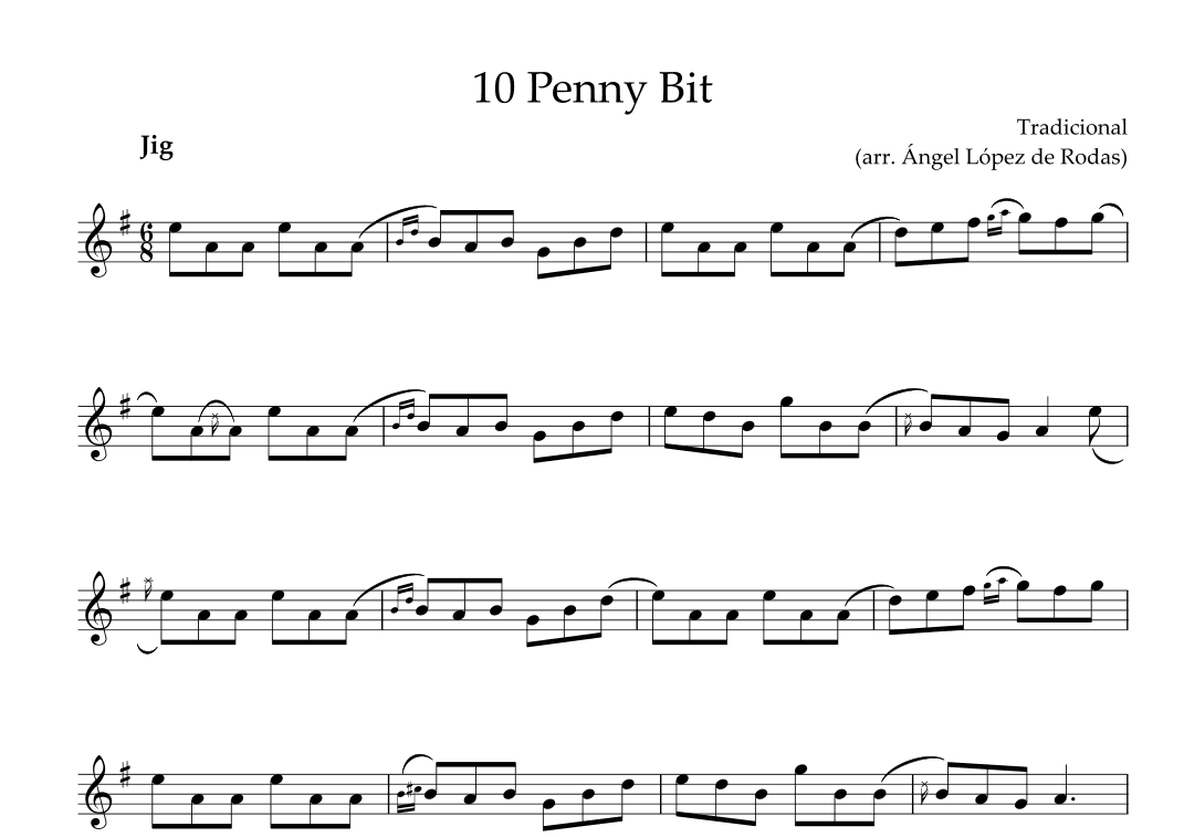 10 penny bit (arr. Ángel López de Rodas)