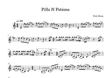 Pills N Potions (arr. Julia Mills)