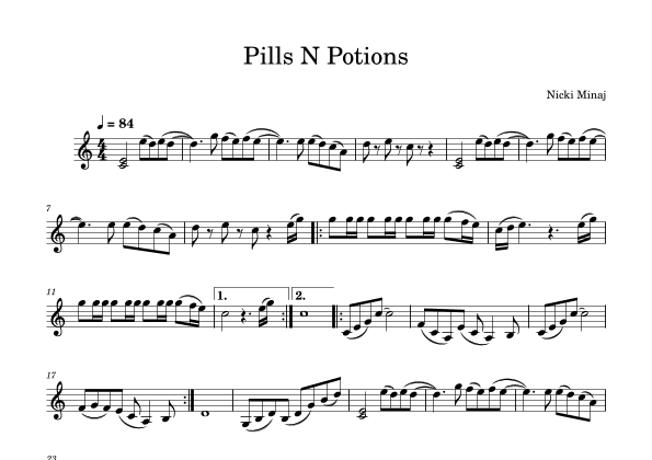 Pills N Potions (arr. Julia Mills)