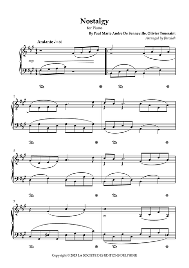 Nostalgy (arr. Jhavilah)