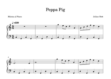 Peppa Pig (arr. Música al Piano)