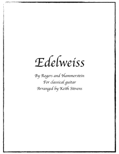 Edelweiss (arr. Keith Stevens)