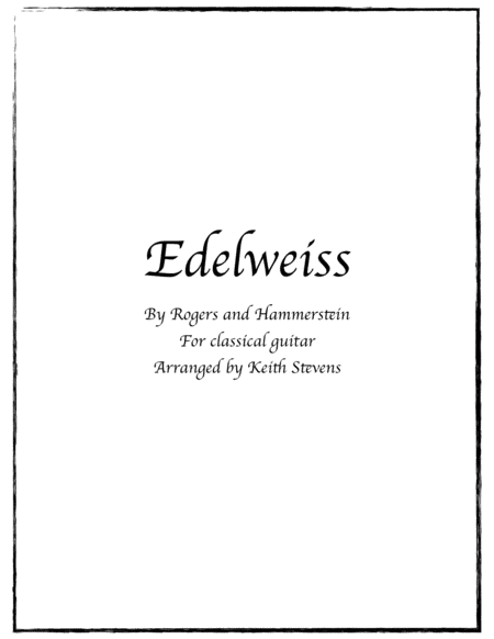 Edelweiss (arr. Keith Stevens)