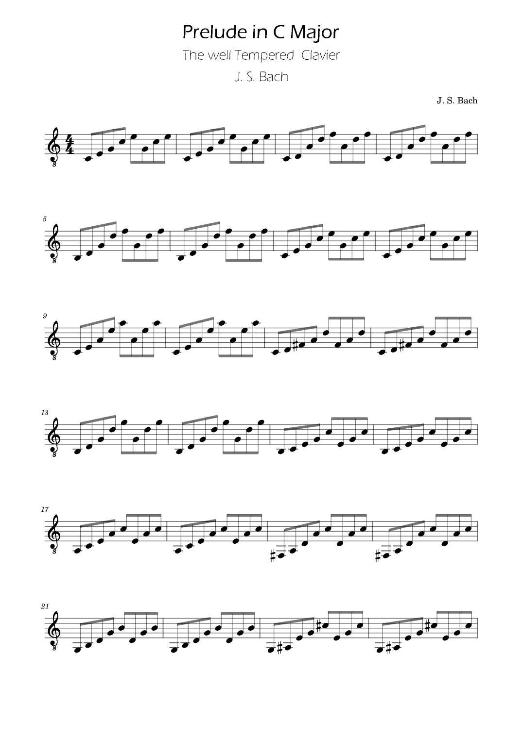 Bach - Prelude in C major - BWV 846 - Guitar (arr. Ygor Nunes)