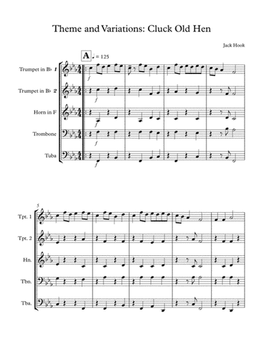 Theme and Variations: Cluck Old Hen (arr. Jack Hook)