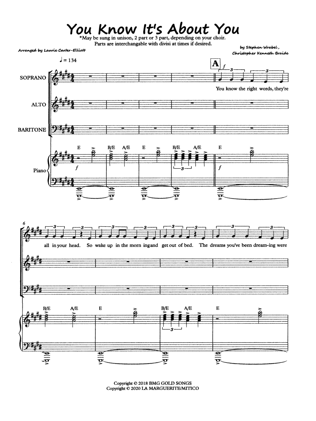 You Know It's About You (arr. Laurie Carter-Elliott)