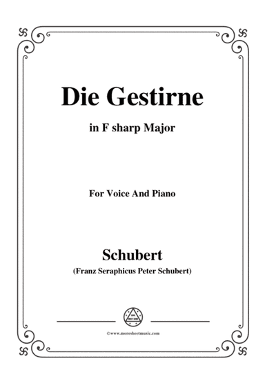 Schubert-Die Gestirne,in F sharp Major,for Voice&Piano (arr. MSM)