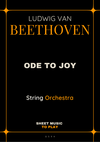 Ode To Joy - Easy String Orchestra (Full Score and Parts) (arr. César Madeira)