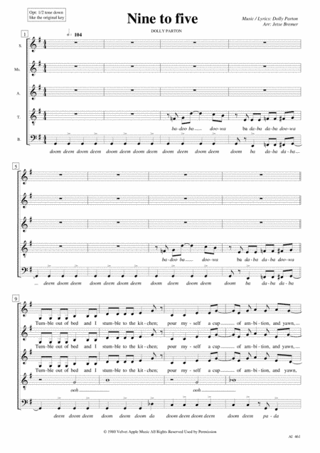 Nine To Five (arr. Jetse Bremer)