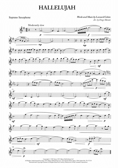 Hallelujah (arr. Diego Marani)