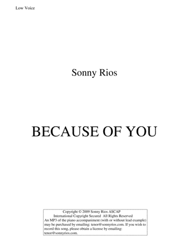 BECAUSE OF YOU