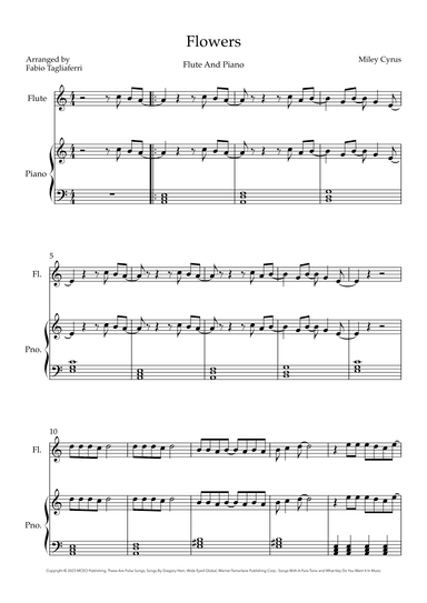 Flowers (arr. Fabio Tagliaferri)